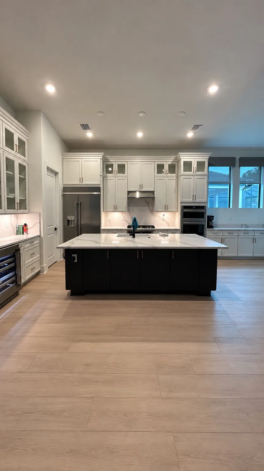 Anchors Aweigh kitchen island cabinet refinishing in Caymas Naples Florida